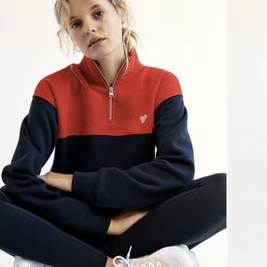 Aritzia Tna Warm-Up Sweater color block